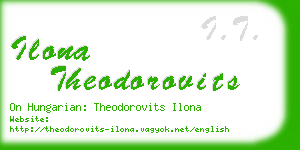 ilona theodorovits business card